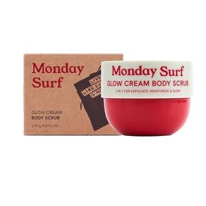 Monday Surf Body Scrub Glow Cream 🌊✨ 9.5oz 🧴 NIB Sealed $32 Retail